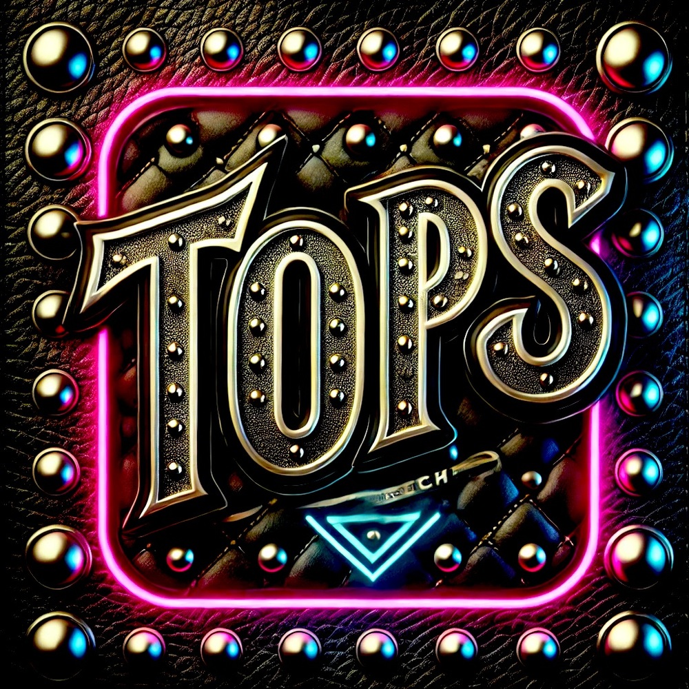 Black and Gold Studded Leather Design